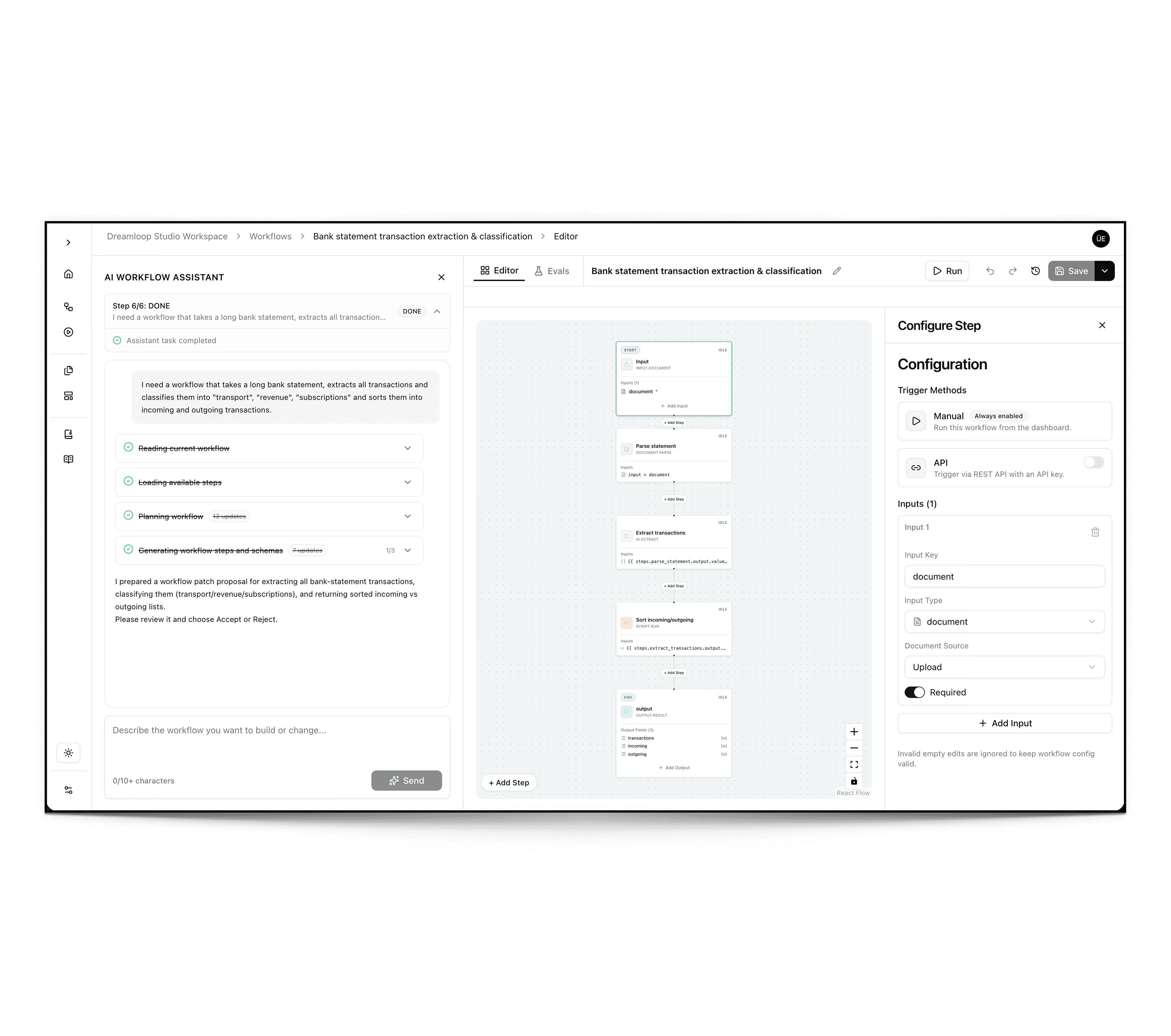 Paperlogic workflow workspace preview